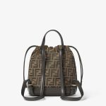 FENDI Backpack Brown FF jacquard fabric backpack - Image 2